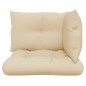 Palettenkissen 3-tlg. Beige Stoff Palettenkissen 3-tlg. Beige Stoff