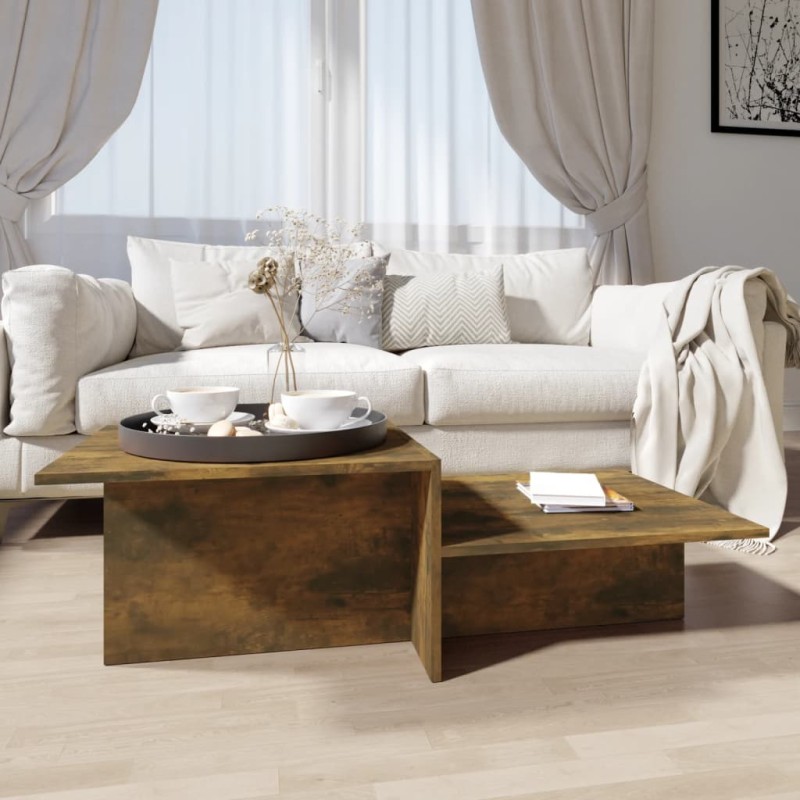vidaXL Couchtisch Räuchereiche 111,5x50x33 cm Holzwerkstoff vidaXL Couchtisch Räuchereiche 111,5x50x33 cm Holzwerkstoff