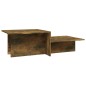 vidaXL Couchtisch Räuchereiche 111,5x50x33 cm Holzwerkstoff vidaXL Couchtisch Räuchereiche 111,5x50x33 cm Holzwerkstoff