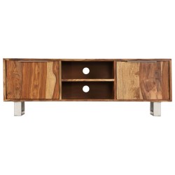 vidaXL TV-Schrank Massivholz mit Honig-Finish 118 x 30 x 40cm