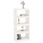 vidaXL Bücherregal Raumteiler Weiß 60x30x135,5 cm Massivholz Kiefer vidaXL Bücherregal Raumteiler Weiß 60x30x135,5 cm Massivholz Kiefer