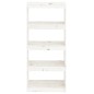 vidaXL Bücherregal Raumteiler Weiß 60x30x135,5 cm Massivholz Kiefer vidaXL Bücherregal Raumteiler Weiß 60x30x135,5 cm Massivholz Kiefer