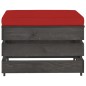 vidaXL 3-tlg. Garten-Lounge-Set mit Kissen Grau Imprägniertes Holz vidaXL 3-tlg. Garten-Lounge-Set mit Kissen Grau Imprägniertes Holz
