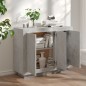 vidaXL Sideboard Betongrau 92x35x75 cm Holzwerkstoff vidaXL Sideboard Betongrau 92x35x75 cm Holzwerkstoff