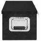 vidaXL Aufbewahrungsbox Schwarz 70x31x27 cm Aluminium vidaXL Aufbewahrungsbox Schwarz 70x31x27 cm Aluminium