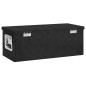 vidaXL Aufbewahrungsbox Schwarz 70x31x27 cm Aluminium vidaXL Aufbewahrungsbox Schwarz 70x31x27 cm Aluminium