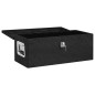 vidaXL Aufbewahrungsbox Schwarz 70x31x27 cm Aluminium vidaXL Aufbewahrungsbox Schwarz 70x31x27 cm Aluminium