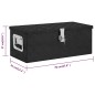 vidaXL Aufbewahrungsbox Schwarz 70x31x27 cm Aluminium vidaXL Aufbewahrungsbox Schwarz 70x31x27 cm Aluminium