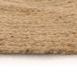 vidaXL Teppich Jute Geflochten 120 cm Rund vidaXL Teppich Jute Geflochten 120 cm Rund