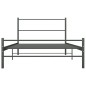 vidaXL Bettgestell Grau Metall 100 × 200 cm vidaXL Bettgestell Grau Metall 100 × 200 cm