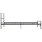 vidaXL Bettgestell Grau Metall 100 × 200 cm vidaXL Bettgestell Grau Metall 100 × 200 cm