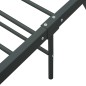 vidaXL Bettgestell Grau Metall 100 × 200 cm vidaXL Bettgestell Grau Metall 100 × 200 cm