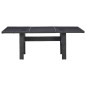 vidaXL Garten-Esstisch Schwarz 200x100x74 cm Glas und Poly Rattan vidaXL Garten-Esstisch Schwarz 200x100x74 cm Glas und Poly Rattan