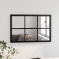 vidaXL Wandspiegel Schwarz 60x40 cm Metall vidaXL Wandspiegel Schwarz 60x40 cm Metall
