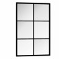 vidaXL Wandspiegel Schwarz 60x40 cm Metall vidaXL Wandspiegel Schwarz 60x40 cm Metall