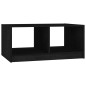 vidaXL Couchtisch Schwarz 75x50x33,5 cm Massivholz Kiefer vidaXL Couchtisch Schwarz 75x50x33,5 cm Massivholz Kiefer