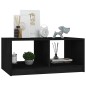 vidaXL Couchtisch Schwarz 75x50x33,5 cm Massivholz Kiefer vidaXL Couchtisch Schwarz 75x50x33,5 cm Massivholz Kiefer