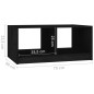vidaXL Couchtisch Schwarz 75x50x33,5 cm Massivholz Kiefer vidaXL Couchtisch Schwarz 75x50x33,5 cm Massivholz Kiefer