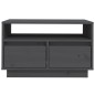 vidaXL TV-Schrank Grau 60x35x37 cm Massivholz Kiefer vidaXL TV-Schrank Grau 60x35x37 cm Massivholz Kiefer