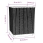vidaXL Pflanzkübel 2 Stk. Braun 30x30x37 cm Polypropylen vidaXL Pflanzkübel 2 Stk. Braun 30x30x37 cm Polypropylen