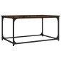 vidaXL Couchtisch Räuchereiche 80x50x40 cm Holzwerkstoff und Eisen