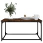 vidaXL Couchtisch Räuchereiche 80x50x40 cm Holzwerkstoff und Eisen