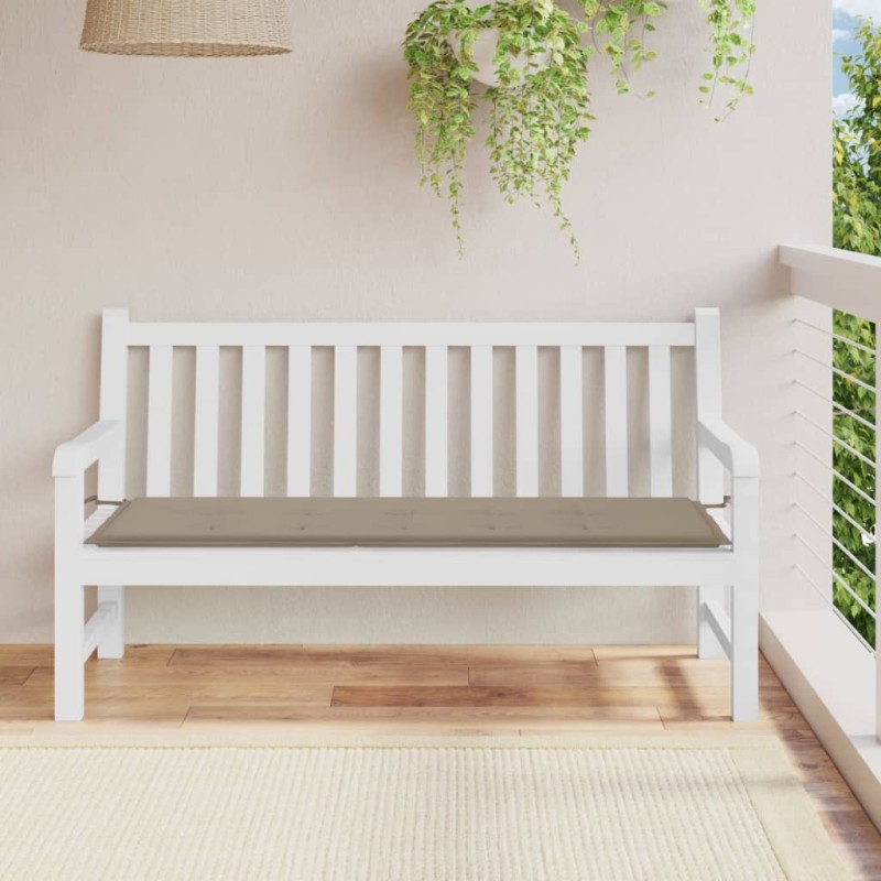 Gartenbank-Auflage Taupe 150x50x3 cm Oxford-Gewebe Gartenbank-Auflage Taupe 150x50x3 cm Oxford-Gewebe