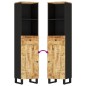 vidaXL Badschrank 38x33x160 cm Massivholz Mango vidaXL Badschrank 38x33x160 cm Massivholz Mango