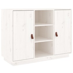 vidaXL Sideboard Weiß 100x40x75 cm Massivholz Kiefer