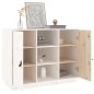 vidaXL Sideboard Weiß 100x40x75 cm Massivholz Kiefer vidaXL Sideboard Weiß 100x40x75 cm Massivholz Kiefer