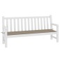 Gartenbank-Auflage Taupe 150x50x3 cm Oxford-Gewebe Gartenbank-Auflage Taupe 150x50x3 cm Oxford-Gewebe