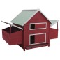 vidaXL Hühnerstall Rot 157x97x110 cm Holz vidaXL Hühnerstall Rot 157x97x110 cm Holz
