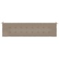 Gartenbank-Auflage Taupe 150x50x3 cm Oxford-Gewebe Gartenbank-Auflage Taupe 150x50x3 cm Oxford-Gewebe