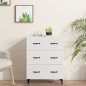 vidaXL Sideboard Hochglanz-Weiß 69,5x34x90 cm Holzwerkstoff vidaXL Sideboard Hochglanz-Weiß 69,5x34x90 cm Holzwerkstoff