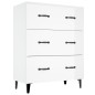 vidaXL Sideboard Hochglanz-Weiß 69,5x34x90 cm Holzwerkstoff vidaXL Sideboard Hochglanz-Weiß 69,5x34x90 cm Holzwerkstoff