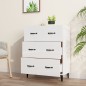 vidaXL Sideboard Hochglanz-Weiß 69,5x34x90 cm Holzwerkstoff vidaXL Sideboard Hochglanz-Weiß 69,5x34x90 cm Holzwerkstoff