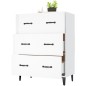 vidaXL Sideboard Hochglanz-Weiß 69,5x34x90 cm Holzwerkstoff vidaXL Sideboard Hochglanz-Weiß 69,5x34x90 cm Holzwerkstoff