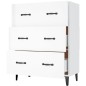 vidaXL Sideboard Hochglanz-Weiß 69,5x34x90 cm Holzwerkstoff vidaXL Sideboard Hochglanz-Weiß 69,5x34x90 cm Holzwerkstoff