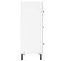 vidaXL Sideboard Hochglanz-Weiß 69,5x34x90 cm Holzwerkstoff vidaXL Sideboard Hochglanz-Weiß 69,5x34x90 cm Holzwerkstoff