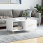 vidaXL Couchtisch Weiß 90x50x40 cm Holzwerkstoff vidaXL Couchtisch Weiß 90x50x40 cm Holzwerkstoff