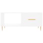 vidaXL Couchtisch Weiß 90x50x40 cm Holzwerkstoff vidaXL Couchtisch Weiß 90x50x40 cm Holzwerkstoff