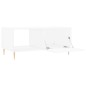 vidaXL Couchtisch Weiß 90x50x40 cm Holzwerkstoff vidaXL Couchtisch Weiß 90x50x40 cm Holzwerkstoff