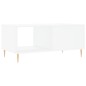 vidaXL Couchtisch Weiß 90x50x40 cm Holzwerkstoff vidaXL Couchtisch Weiß 90x50x40 cm Holzwerkstoff