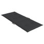 Gartenstuhlauflagen für Hochlehner 2 Stk. Schwarz 120x50x3 cm Gartenstuhlauflagen für Hochlehner 2 Stk. Schwarz 120x50x3 cm