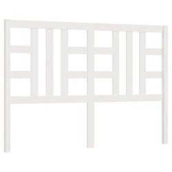 vidaXL Kopfteil Weiß 126x4x100 cm Massivholz Kiefer