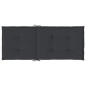 Gartenstuhlauflagen für Hochlehner 2 Stk. Schwarz 120x50x3 cm Gartenstuhlauflagen für Hochlehner 2 Stk. Schwarz 120x50x3 cm