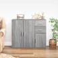 vidaXL Sideboard Grau Sonoma 91x29,5x75 cm Holzwerkstoff vidaXL Sideboard Grau Sonoma 91x29,5x75 cm Holzwerkstoff