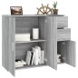 vidaXL Sideboard Grau Sonoma 91x29,5x75 cm Holzwerkstoff vidaXL Sideboard Grau Sonoma 91x29,5x75 cm Holzwerkstoff