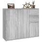 vidaXL Sideboard Grau Sonoma 91x29,5x75 cm Holzwerkstoff vidaXL Sideboard Grau Sonoma 91x29,5x75 cm Holzwerkstoff
