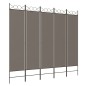 vidaXL 5-tlg. Paravent Anthrazit 200x220 cm Stoff vidaXL 5-tlg. Paravent Anthrazit 200x220 cm Stoff